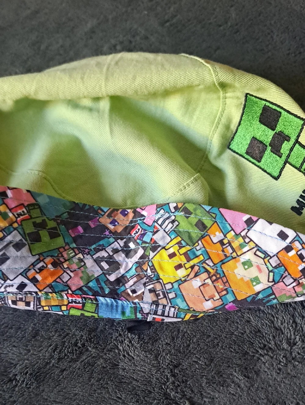 Minecraft Light Green Creeper Bucket Hat